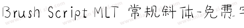 Brush Script MIT 常规斜体字体转换
